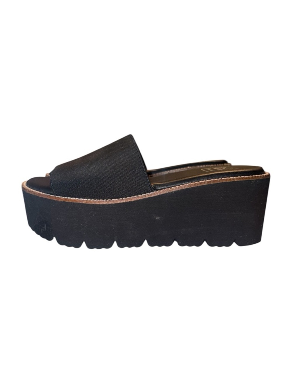 Dirty Laundry Pivot Black Platform Wedge Slide Sandals 90’s Grunge Y2K Size 6 - Picture 7 of 10